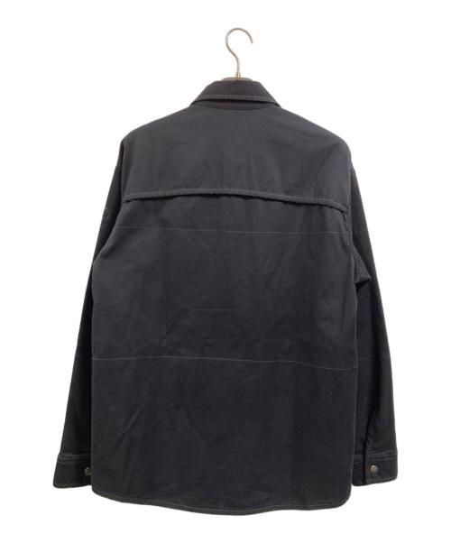 DIESEL（ディーゼル）DIESEL (ディーゼル) S-DOVESオーバーシャツジャケット ブラック サイズ:Ｍの古着・服飾アイテム