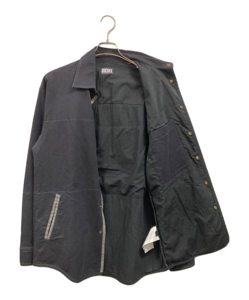 DIESEL（ディーゼル）DIESEL (ディーゼル) S-DOVESオーバーシャツジャケット ブラック サイズ:Ｍの古着・服飾アイテム