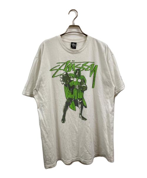 stussy（ステューシー）stussy (ステューシー) MARVEL (マーベル) Tシャツ ホワイト サイズ:Lの古着・服飾アイテム