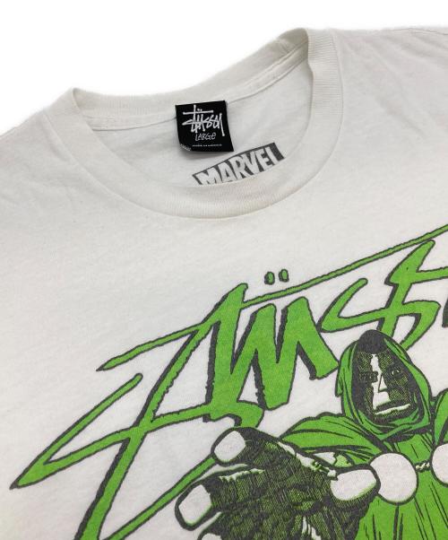stussy（ステューシー）stussy (ステューシー) MARVEL (マーベル) Tシャツ ホワイト サイズ:Lの古着・服飾アイテム