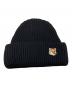 MAISON KITSUNE（メゾンキツネ）の古着「ニットキャップ」｜ブラック