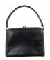 GUCCI (グッチ) ホースシュー レザー ハンドバッグ ブラック：40000円