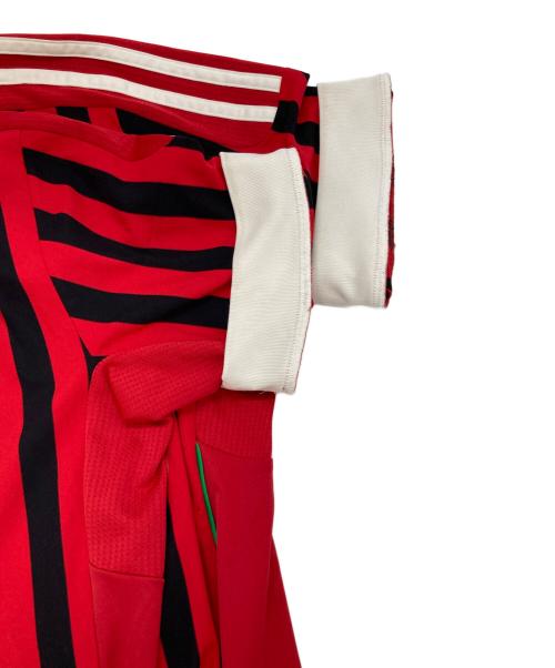 adidas（アディダス）adidas (アディダス) ユニフォームシャツ ブラック×レッド サイズ:Ｍの古着・服飾アイテム