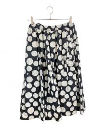 BLACK COMME des GARCONS（ブラックコムデギャルソン）の古着「ドットスカート」｜ホワイト×ブラック