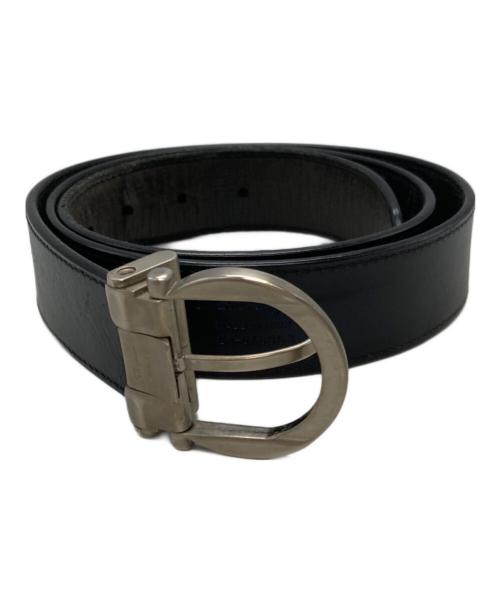 Salvatore Ferragamo（サルヴァトーレ フェラガモ）Salvatore Ferragamo (サルヴァトーレ フェラガモ) ガンチーニバックルレザーベルト ブラックの古着・服飾アイテム