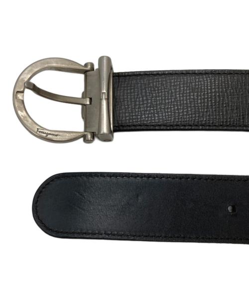 Salvatore Ferragamo（サルヴァトーレ フェラガモ）Salvatore Ferragamo (サルヴァトーレ フェラガモ) ガンチーニバックルレザーベルト ブラックの古着・服飾アイテム