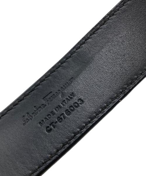 Salvatore Ferragamo（サルヴァトーレ フェラガモ）Salvatore Ferragamo (サルヴァトーレ フェラガモ) ガンチーニバックルレザーベルト ブラックの古着・服飾アイテム