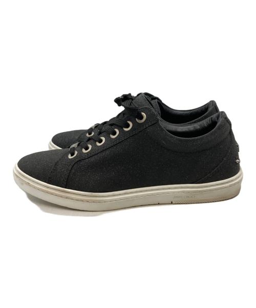 JIMMY CHOO（ジミーチュウ）JIMMY CHOO (ジミーチュウ) ラメローカットスニーカー ブラック サイズ:41の古着・服飾アイテム