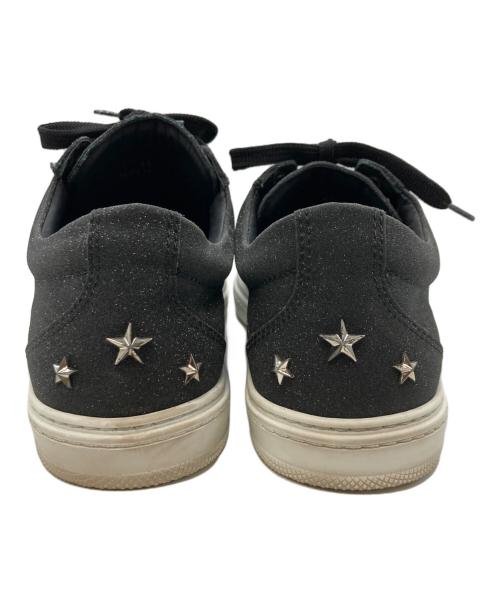 JIMMY CHOO（ジミーチュウ）JIMMY CHOO (ジミーチュウ) ラメローカットスニーカー ブラック サイズ:41の古着・服飾アイテム