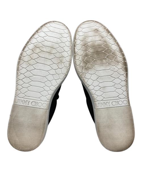 JIMMY CHOO（ジミーチュウ）JIMMY CHOO (ジミーチュウ) ラメローカットスニーカー ブラック サイズ:41の古着・服飾アイテム
