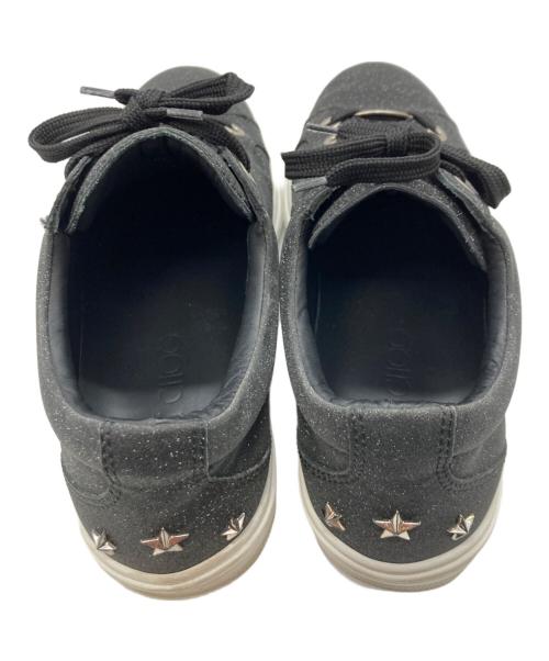 JIMMY CHOO（ジミーチュウ）JIMMY CHOO (ジミーチュウ) ラメローカットスニーカー ブラック サイズ:41の古着・服飾アイテム