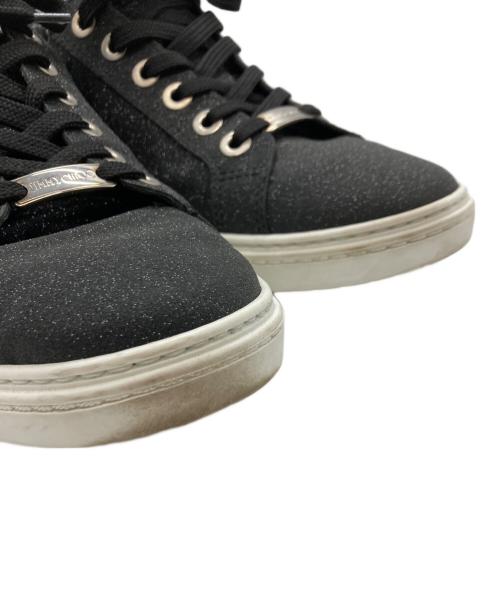 JIMMY CHOO（ジミーチュウ）JIMMY CHOO (ジミーチュウ) ラメローカットスニーカー ブラック サイズ:41の古着・服飾アイテム