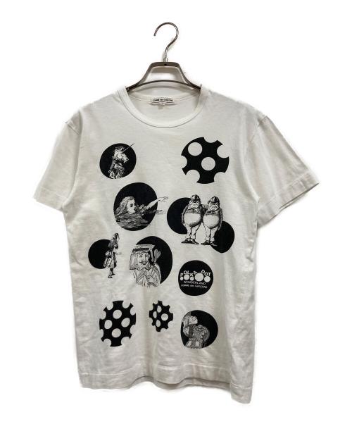 COMME des GARCONS（コムデギャルソン）COMME des GARCONS (コムデギャルソン) ドットデザインTシャツ ホワイト サイズ:Sの古着・服飾アイテム