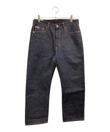 STUDIO D'ARTISAN&SA（ステュディオダルチザンアンドＳＡ）の古着「15ozレギュラーストレートデニムパンツ」｜インディゴ