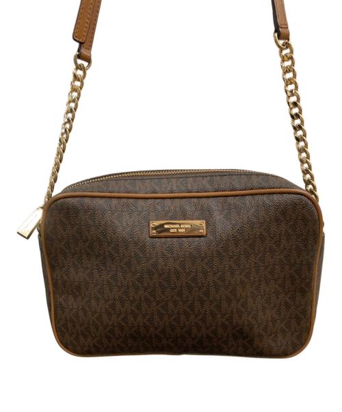 MICHAEL KORS（マイケルコース）MICHAEL KORS (マイケルコース) ショルダーバッグ JET SET ブラウンの古着・服飾アイテム