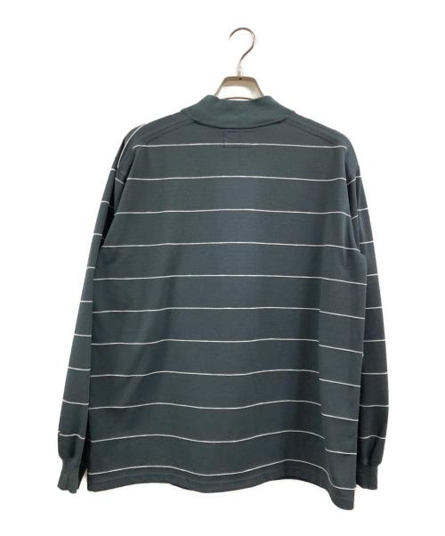THE NORTHFACE PURPLELABEL（ザ・ノースフェイス パープルレーベル）THE NORTHFACE PURPLELABEL (ザ・ノースフェイス パープルレーベル) Field Striped Mockneck グリーン サイズ:Ｍの古着・服飾アイテム