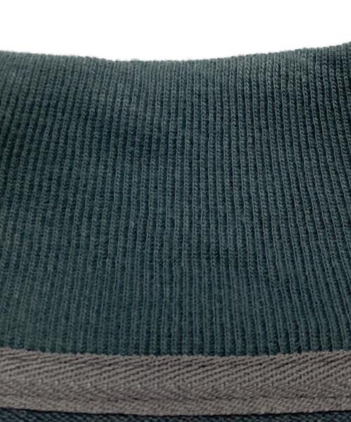 THE NORTHFACE PURPLELABEL（ザ・ノースフェイス パープルレーベル）THE NORTHFACE PURPLELABEL (ザ・ノースフェイス パープルレーベル) Field Striped Mockneck グリーン サイズ:Ｍの古着・服飾アイテム
