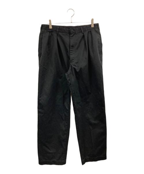 nanamica（ナナミカ）nanamica (ナナミカ) Double Pleated Chino Pants ブラック サイズ:34の古着・服飾アイテム