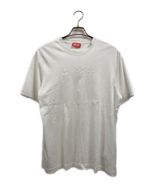 DIESEL（ディーゼル）DIESEL (ディーゼル) T-MADJUST-K2 ホワイト サイズ:Mの古着・服飾アイテム
