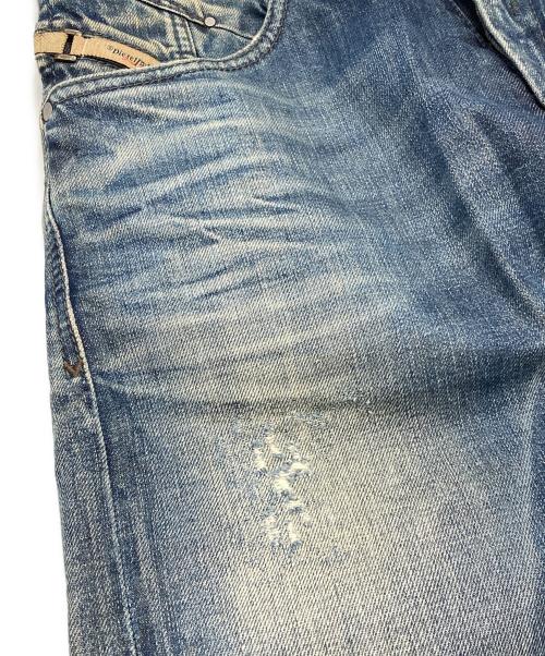 DIESEL（ディーゼル）DIESEL (ディーゼル) BELTHERダメージ加工デニムパンツ インディゴ サイズ:W32L30の古着・服飾アイテム
