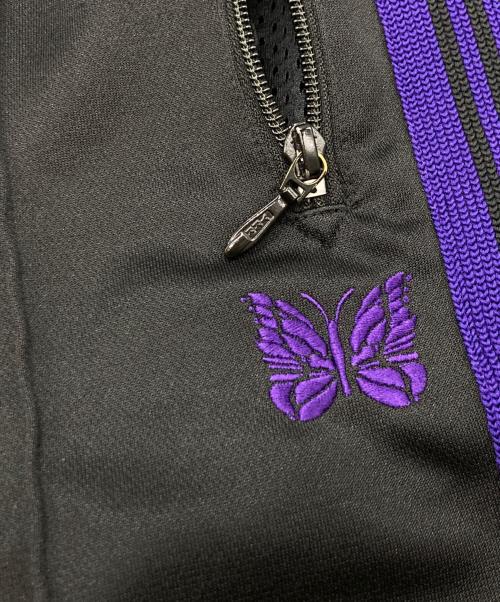 Needles（ニードルズ）Needles (ニードルズ) Track Pants ブラック×パープル サイズ:Lの古着・服飾アイテム