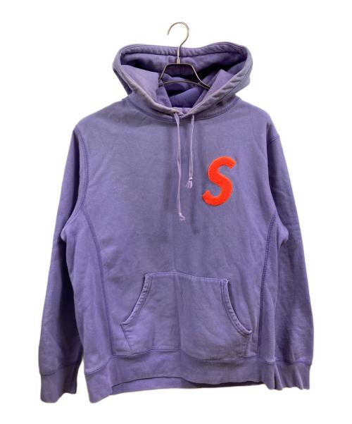 SUPREME（シュプリーム）Supreme (シュプリーム) S Logo Hooded Sweatshirt パープル サイズ:Lの古着・服飾アイテム
