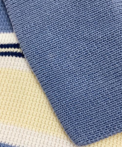 POLO RALPH LAUREN（ポロ・ラルフローレン）POLO RALPH LAUREN (ポロ・ラルフローレン) ボーダーポロシャツ ベージュ×ブルー サイズ:Lの古着・服飾アイテム