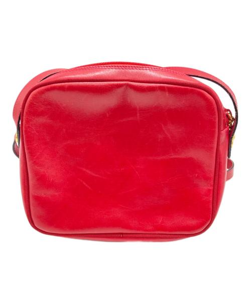 Salvatore Ferragamo（サルヴァトーレ フェラガモ）Salvatore Ferragamo (サルヴァトーレ フェラガモ) Vara Bow Leather Camera Bag レッドの古着・服飾アイテム