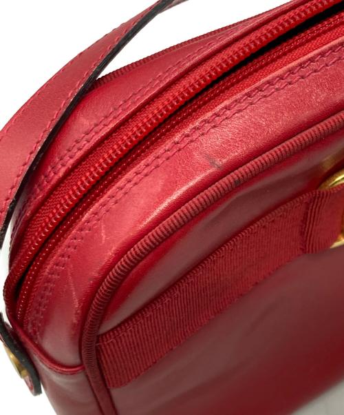 Salvatore Ferragamo（サルヴァトーレ フェラガモ）Salvatore Ferragamo (サルヴァトーレ フェラガモ) Vara Bow Leather Camera Bag レッドの古着・服飾アイテム