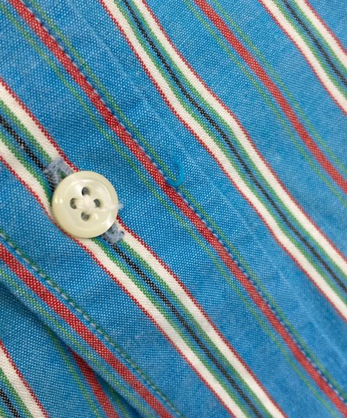 POLO RALPH LAUREN（ポロ・ラルフローレン）POLO RALPH LAUREN (ポロ・ラルフローレン) ストライプBDシャツ ブルー サイズ:170の古着・服飾アイテム