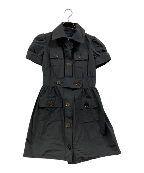 BURBERRY BLUE LABEL（バーバリー ブルー レーベル）BURBERRY BLUE LABEL (バーバリー ブルー レーベル) マルチポケットワンピース ブラック サイズ:38の古着・服飾アイテム