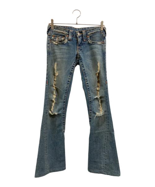TRUE RELIGION（トゥルー レリジョン）TRUE RELIGION (トゥルー レリジョン) JOEYフレアデニム インディゴ サイズ:24の古着・服飾アイテム