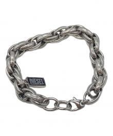 DIESEL（ディーゼル）の古着「チェーンブレスレット」｜シルバー