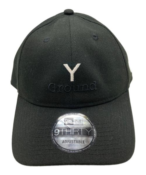 New Era（ニューエラ）New Era (ニューエラ) GROUND Y (グラウンドワイ) 9THIRTY GY LOGOキャップ ブラックの古着・服飾アイテム