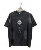 chikashitu+チカシツプラス）の古着「Destroy skull Cat T Shirts」｜ブラック