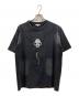 chikashitu+（チカシツプラス）の古着「Destroy skull Cat T Shirts」｜ブラック