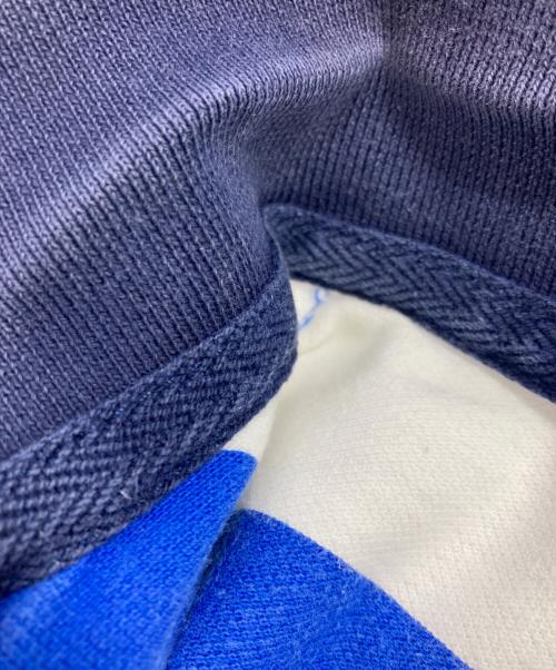 POLO RALPH LAUREN（ポロ・ラルフローレン）POLO RALPH LAUREN (ポロ・ラルフローレン) ビックロゴポロシャツ ホワイト×ブルー サイズ:XSの古着・服飾アイテム