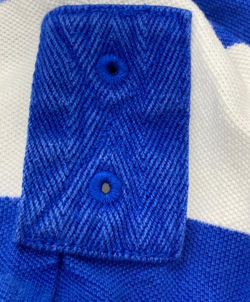POLO RALPH LAUREN（ポロ・ラルフローレン）POLO RALPH LAUREN (ポロ・ラルフローレン) ビックロゴポロシャツ ホワイト×ブルー サイズ:XSの古着・服飾アイテム