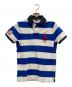 POLO RALPH LAUREN（ポロ・ラルフローレン）の古着「ビックロゴポロシャツ」｜ホワイト×ブルー