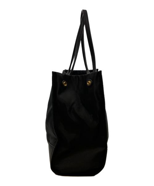 TORY BURCH（トリーバーチ）TORY BURCH (トリーバーチ) ロゴナイロントートバッグ ブラックの古着・服飾アイテム