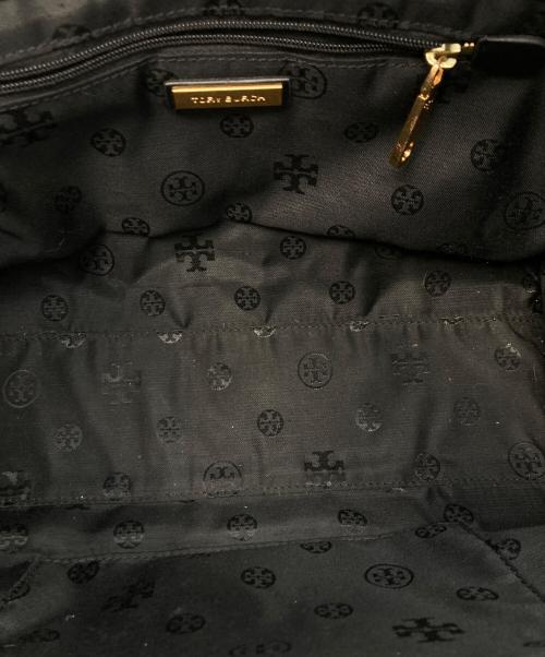TORY BURCH（トリーバーチ）TORY BURCH (トリーバーチ) ロゴナイロントートバッグ ブラックの古着・服飾アイテム