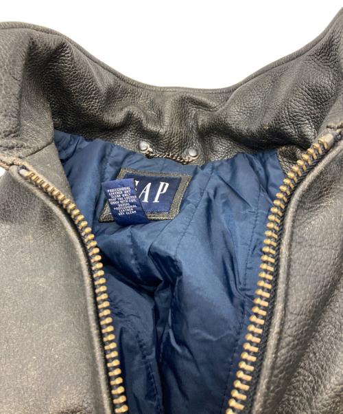 GAP（ギャップ）GAP (ギャップ) レザーカーコート OLD GAP ブラウン サイズ:Ⅼの古着・服飾アイテム