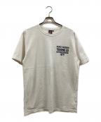 STUDIO D'ARTISANステュディオダルチザン）の古着「吊り編みプリントTシャツ」｜ホワイト