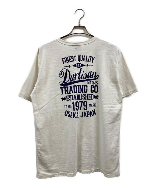 STUDIO D'ARTISAN（ステュディオダルチザン）STUDIO D'ARTISAN (ステュディオダルチザン) 吊り編みプリントTシャツ ホワイト サイズ:XLの古着・服飾アイテム