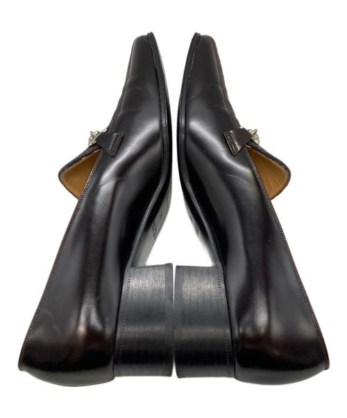 CELINE（セリーヌ）CELINE (セリーヌ) ロゴプレートスウェードパンプス オリーブ サイズ:35の古着・服飾アイテム