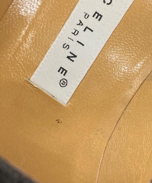 CELINE（セリーヌ）CELINE (セリーヌ) ロゴプレートスウェードパンプス オリーブ サイズ:35の古着・服飾アイテム