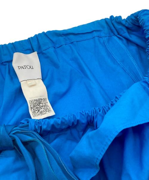 patou（パトゥ）Patou (パトゥ) コットン パフスリーブ リボン トップス ブラウス ブルー サイズ:34の古着・服飾アイテム