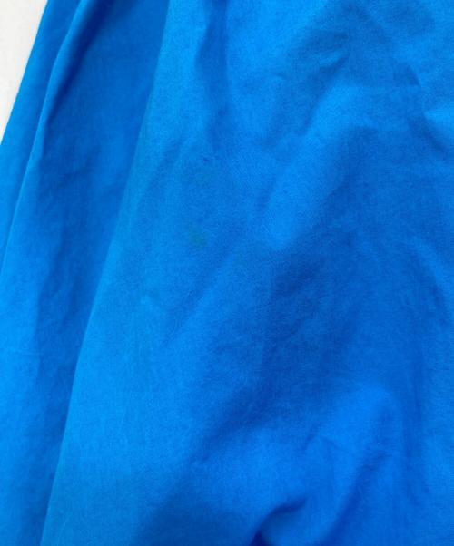 patou（パトゥ）Patou (パトゥ) コットン パフスリーブ リボン トップス ブラウス ブルー サイズ:34の古着・服飾アイテム