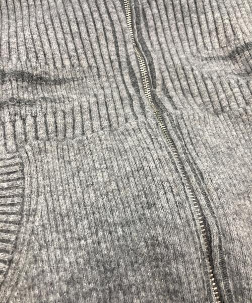 Charlie Constantinou（チャーリーコンスタンティノー）Charlie Constantinou (チャーリーコンスタンティノー) Intarsia-Knit Hoodie グレー サイズ:Sの古着・服飾アイテム