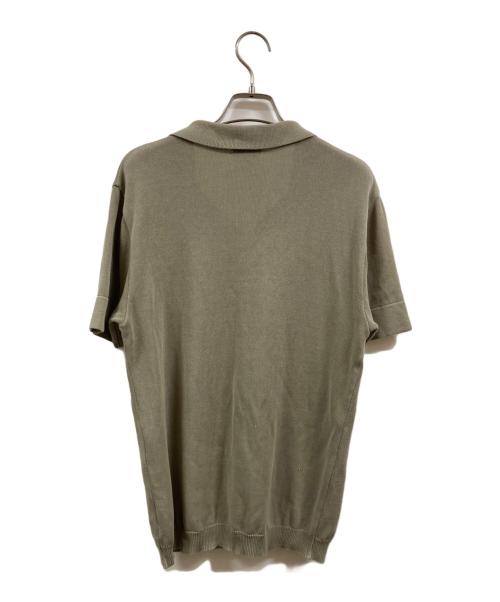DRIES VAN NOTEN（ドリスヴァンノッテン）DRIES VAN NOTEN (ドリスヴァンノッテン) ニットポロシャツ ベージュ サイズ:Mの古着・服飾アイテム